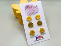 Image 1 of Endometriosis Awareness Druzy Earrings