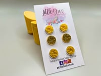 Image 3 of Endometriosis Awareness Druzy Earrings