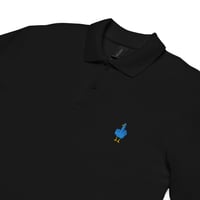 Image 2 of Birdflip® black golf shirt