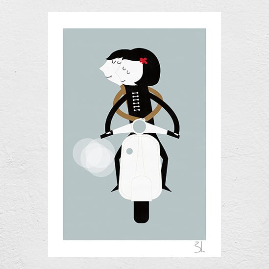 Image of Vespa print