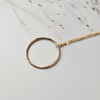 14k Gold filled open circle necklace - Nova