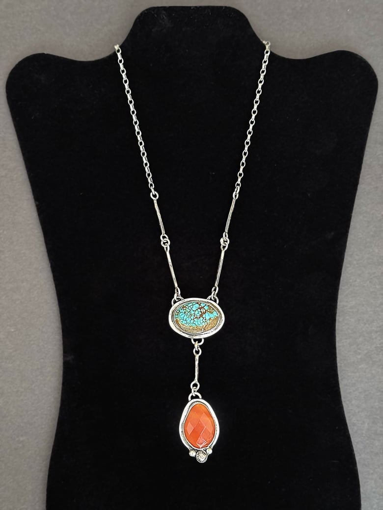 Image of Turquoise & Carnelian Necklace