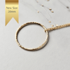 14k Gold filled open circle necklace - Nova