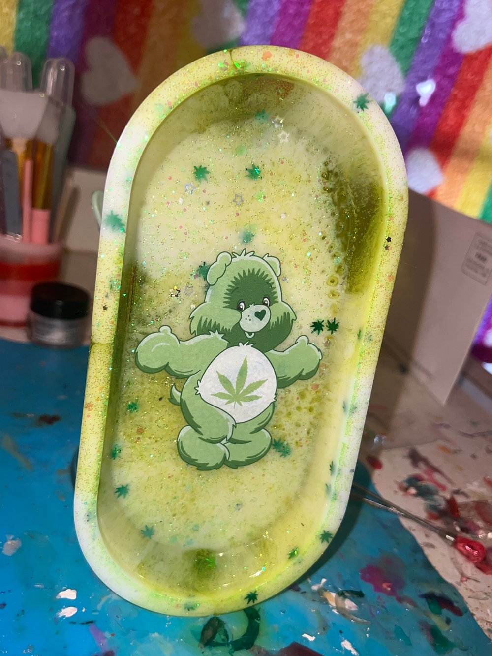 Image of Care bear stoner tray