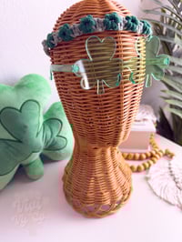 Image 2 of RTS Lucky Boho Babe Stevie Headband-Sage-Green-White