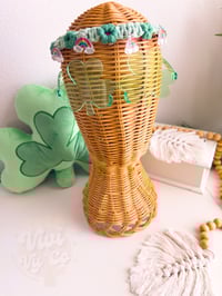 Image 2 of RTS Lucky Boho Babe Stevie Headband- Mint-Green-Hot Pink