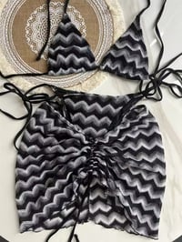 Image 1 of Midnight Waves Mesh Bikini Set