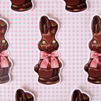 Image 2 of Chocolate bunny sticker 