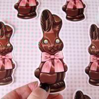 Image 4 of Chocolate bunny sticker 
