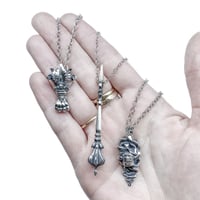 Image 2 of READY TO SHIP: Mace necklace in sterling silver (mutual aid fundraiser/limited edition)
