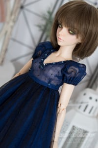Image 5 of LIMITED - Black and blue soft tulle gown for MNF/PetiteMarionette girls