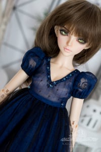Image 3 of LIMITED - Black and blue soft tulle gown for MNF/PetiteMarionette girls