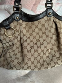 Image 2 of Gucci GG Canvas Sukey Black Bag