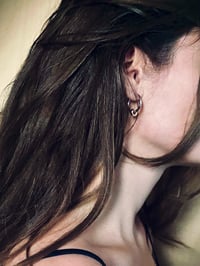 Image 4 of BOLD GOLD NUT EARRINGS