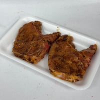 Chuletas de cerdo al ajo negro