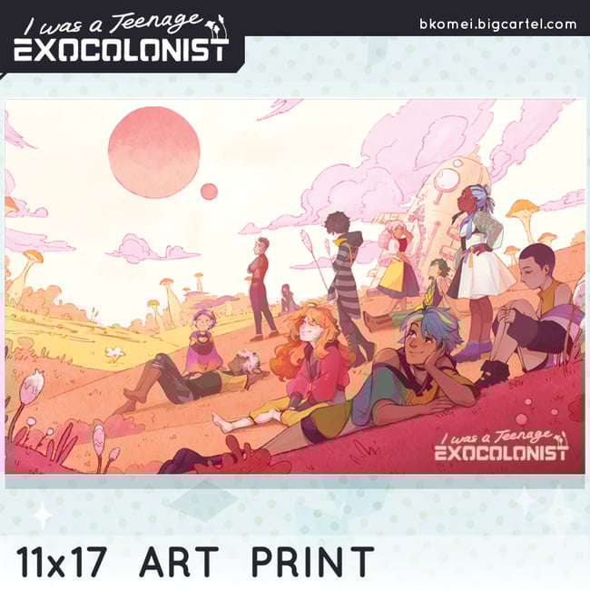 Exocolonist Home on Vertumna Poster- - 11x17" Art Print