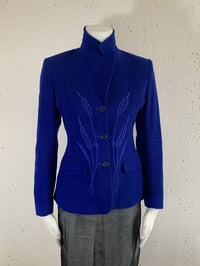 Image 2 of Blue Ear Of Wheat Cashmere Jacket