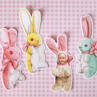 Image 5 of Vintage “Bunny baby” doll  sticker 