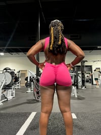 Image 5 of  PINK MAGA Backless Short Bodysuit 