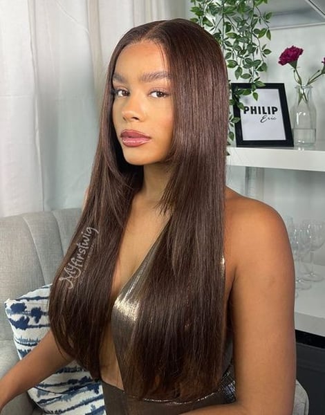 Image of MYFIRSTWIG PE007 SILKY LACE WIG
