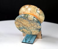 Image 4 of Stabilized & Dyed Boxelder Burl wood yo-yo, #2025-064