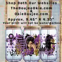 Prince Purple Rain Double Sided Uv Dtf Wrap W0722