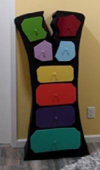 Image 3 of Dr Seuss / Alice in Wonderland Inspired bookcase  "FRACTURED"