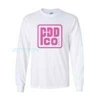 "The Pink Collection" Company Swag Long Sleeve T-shirt (White/Pink)