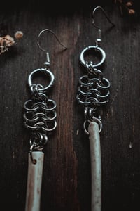 Image 3 of Deer rib earrings 