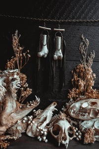 Image 4 of Raccoon bone earrings 