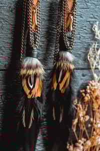 Image 6 of Auburn feather earrings