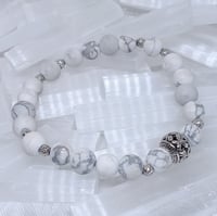 Image 1 of Matte Howlite Bracelet