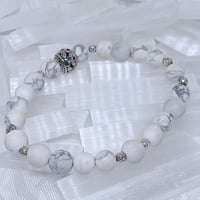 Image 2 of Matte Howlite Bracelet