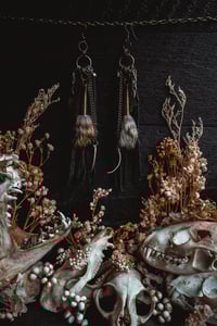 Image 2 of Rabbit fur earrings