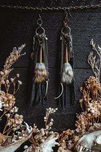 Image 3 of Rabbit fur earrings