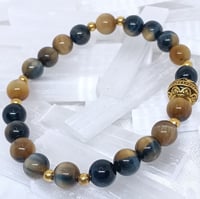 Image 2 of Yellow & Blue Tiger's Eye Bracelet