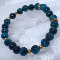 Image 2 of Light Blue Tiger's Eye Bracelet v.2