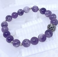 Image 1 of Amethyst Bracelet w/ Silver