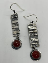 Image 1 of Fused silver with carnelia