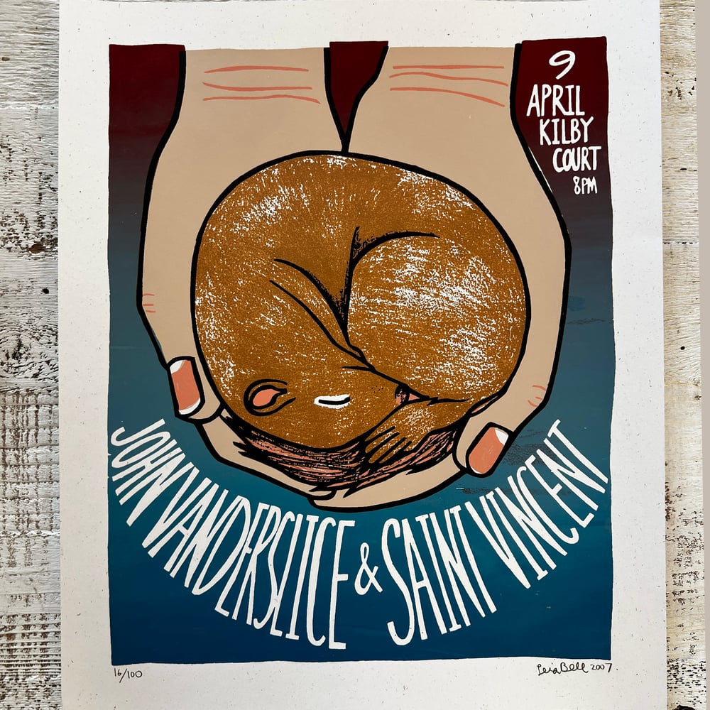 Image of JOHN VANDERSLICE / ST VINCENT POSTER