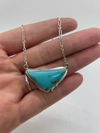 Image 1 of Turquoise sterling and 14kt gold balls