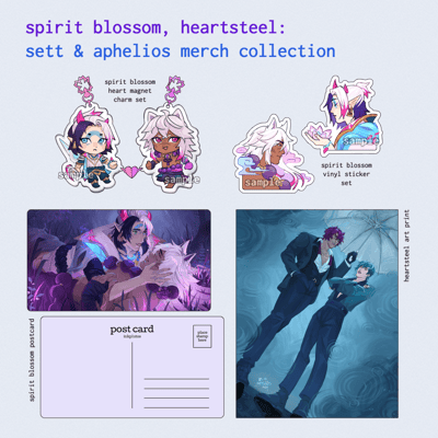 Image of [PREORDER] spirit blossom, heartsteel -  sett & aphelios merch collection