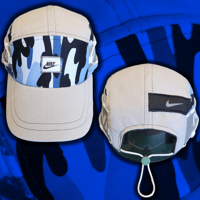 Image 1 of GREY/BLUE CAMO NIKE 5 Panel hat 