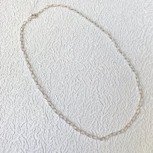Image of Silver Mini Paperclip Necklace