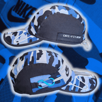 Image 2 of BLUE CAMO Nike 4 Panel hat 