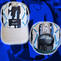 Image 1 of GREY/BLUE CAMO Nike vertical 5 Panel hat