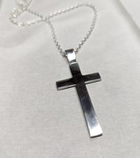 Image 1 of CHUNKY SILVER CROSS