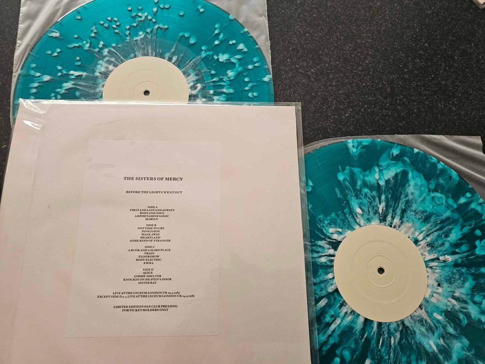 Image of THE SISTERS OF MERCY BEFORE THE LIGHTS WENT OUT RARE 2LP PROMO