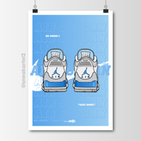 Image 1 of Sneaker Poster Air Jordan 3 “Lucky Shorts”