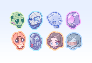 Image of mass effect tiny phone charms